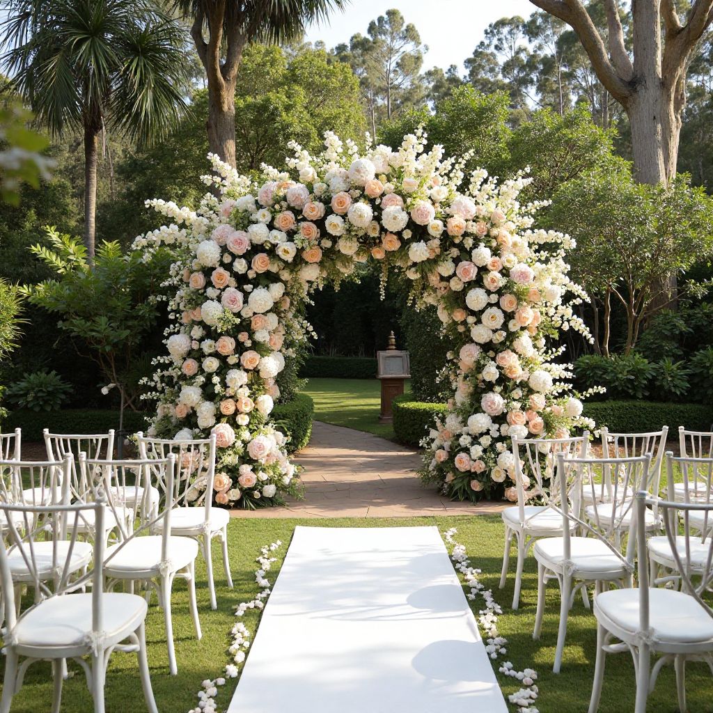 Wedding ceremony setup